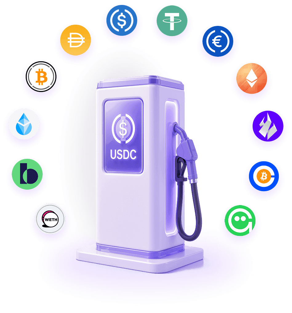 Paying network fees with any token